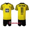 Virallinen Fanipaita + Shortsit BVB Borussia Dortmund Marco Reus 11 Kotipelipaita 2021-22 - Lasten